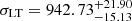 $ \sigma_{\mathrm{LT}}=942.73^{+21.90}_{-15.13} $