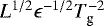 $L^{1/2}\epsilon^{-1/2}T_{\textrm{g}}^{-2}$