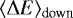 $\langle\Delta E\rangle_{\textrm{down}}$