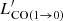 $ L^\prime_{{\rm CO}(1\to 0)} $