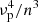 $ {\nu_{\rm p}^4/n^3} $