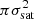 $ \pi{\sigma^2_{\rm sat}} $