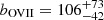 $ b_\mathrm{OVII}=106_\mathrm{-42}^{+73} $