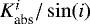 $K_{\textrm{abs}}^i/\sin(i)$