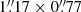 $ 1{{\overset{\prime\prime}{.}}}17\times0{{\overset{\prime\prime}{.}}}77 $