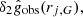 $ \delta_{2} \hat{g}_{\mathrm{obs}} (r_{j,G}), $