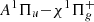 $ A^1\Pi_u{-}\chi^1\Pi^+_g $