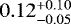 $0.12^{+0.10}_{-0.05}$