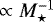 $\propto M_{\star}^{-1}$
