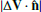 $ |\Delta \bf{V} \cdot \bf{\hat n}| $