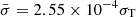 $ \bar{\sigma} = 2.55\times 10^{-4} \sigma_{\mathrm{T}} $