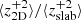 $ \langle {z^{+2}_{\mathrm{2D}} } \rangle/\langle {z^{+2}_{\mathrm{slab}} } \rangle $