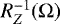 $R^{-1}_Z (\Omega)$