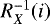 $R^{-1}_X (i)$