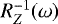 $R^{-1}_Z (\omega)$