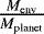 $\frac{M_{\textrm{env}}}{M_{\textrm{planet}}}$