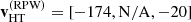 $ \mathbf{v}^{(\mathrm{RPW})}_{\mathrm{HT}}=[-174,\mathrm{N/A},-20] $