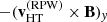 $ -(\mathbf{v}_{\mathrm{HT}}^{\mathrm{(RPW)}}\times\mathbf{B})_{\mathit{y}} $