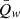 $ \bar{Q}_{\mathit{w}} $