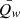 $ \bar{Q_{\mathit{w}}} $