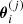 $ {\boldsymbol{\theta}}^{(j)}_i $