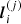 $ \boldsymbol{l}^{(j)}_{i} $