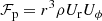 $$ \begin{aligned} {\mathcal{F} }_{\rm p}=r^3\rho U_{\rm r}U_{\phi } \end{aligned} $$