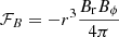 $$ \begin{aligned} {\mathcal{F} }_B=-r^3\frac{B_{\rm r}B_{\phi }}{4\pi } \end{aligned} $$