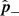 $ \hat{\boldsymbol{p}}_- $