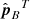 $ \hat{\boldsymbol{p}}_{B}{{^{T}}} $