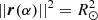 $ ||\boldsymbol{r}(\alpha)||^2=R^2_\odot $