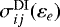 $\sigma_{ij}^{\mathrm{DI}} (\varepsilon_e)$