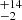 $ ^{+14}_{-2} $