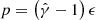 $ p = \left(\hat{\gamma}-1\right)\epsilon $