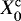 $X_0^{\mathrm{c}}$