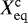 $X_{\mathrm{eq}}^{\mathrm{c}}$