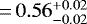 $\,{=}\,0.56^{+0.02}_{-0.02}$