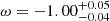 $ \omega=-1.00^{+0.05}_{-0.04} $