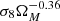 $ \sigma_8 \Omega_M^{-0.36} $