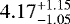 ${4.17}^{+1.15}_{-1.05}$