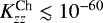 $K_{zz}^{\textrm{Ch}} \lesssim 10^{-60}$