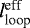 $l_{\textrm{loop}}^{\textrm{eff}}$