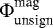 $\Phi_{\textrm{unsign}}^{\textrm{mag}}$