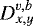$D_{x,y}^{v,b}$