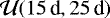 $\mathcal{U}(15\,\textrm{d},25\,\textrm{d})$