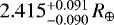 $2.415^{+0.091}_{-0.090}\,R_{\oplus}$