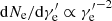 $ \mathrm{d}N_{\mathrm{e}}/\mathrm{d}\gamma^\prime_{\mathrm{e}} \propto {\gamma^\prime_{\mathrm{e}}}^{-2} $