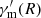 $ \gamma_{\mathrm{m}}^\prime(R) $
