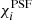 $ \chi^{\rm PSF}_i $