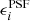$ \epsilon_i^{\rm PSF} $